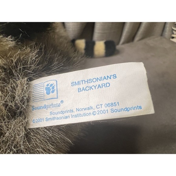 Raccoon Plush Mama Baby Smithsonians Backyard Soundprints Stuffed Animal Toy Lot - Picture 6 of 16